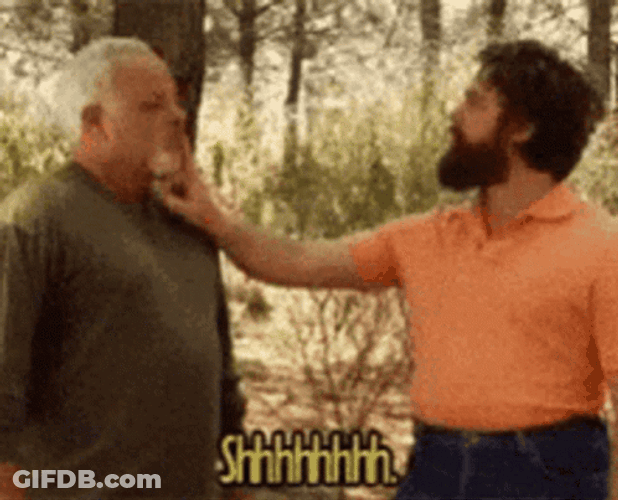 Keep Quiet Man GIF