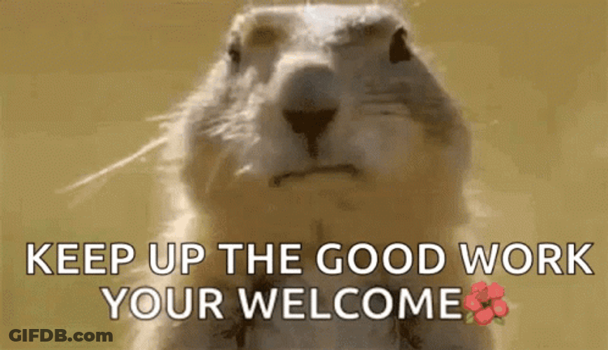 Keep Up The Great Work Prairie Dog GIF