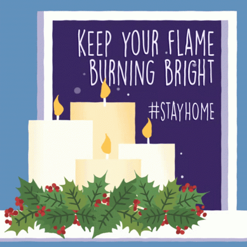 Keep Your Flame Burning Bright Christmas Card GIF