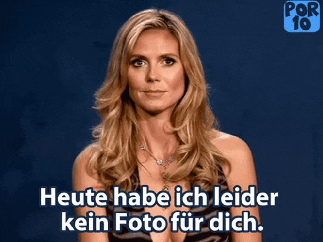 Kein Foto Heidi Klum GIF