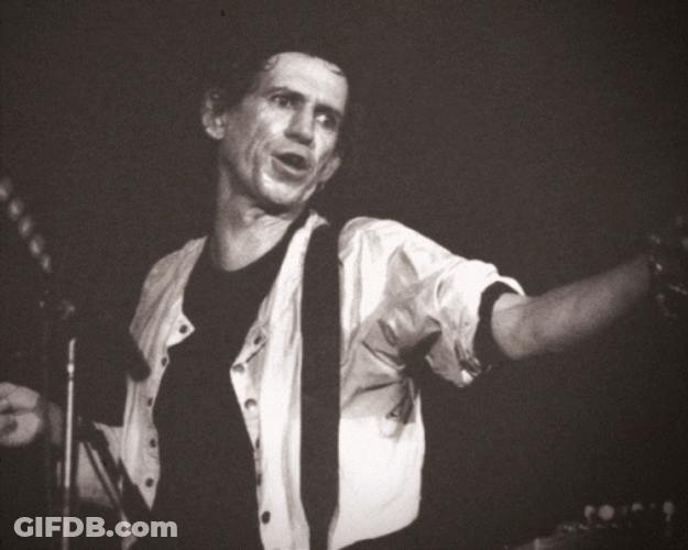 Keith Richards Black And White Image Selection GIF