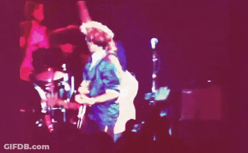 Keith Richards Energetic Hyper Performance GIF