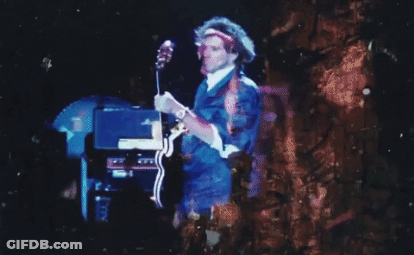 Keith Richards Glitchy Video Clip GIF