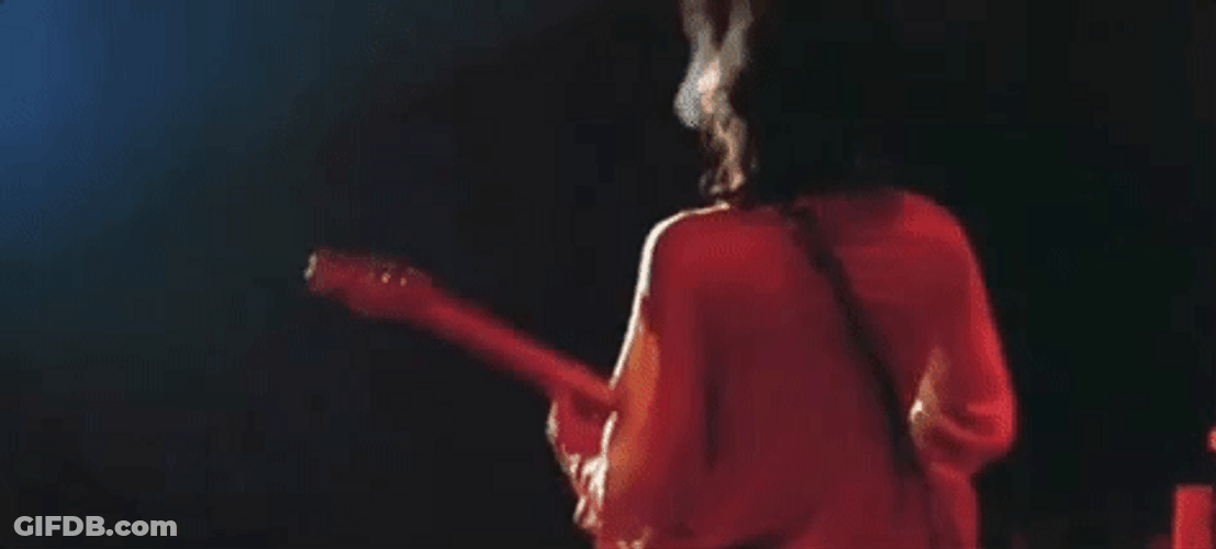 Keith Richards Head Back Tilt Guitar Playing GIF
