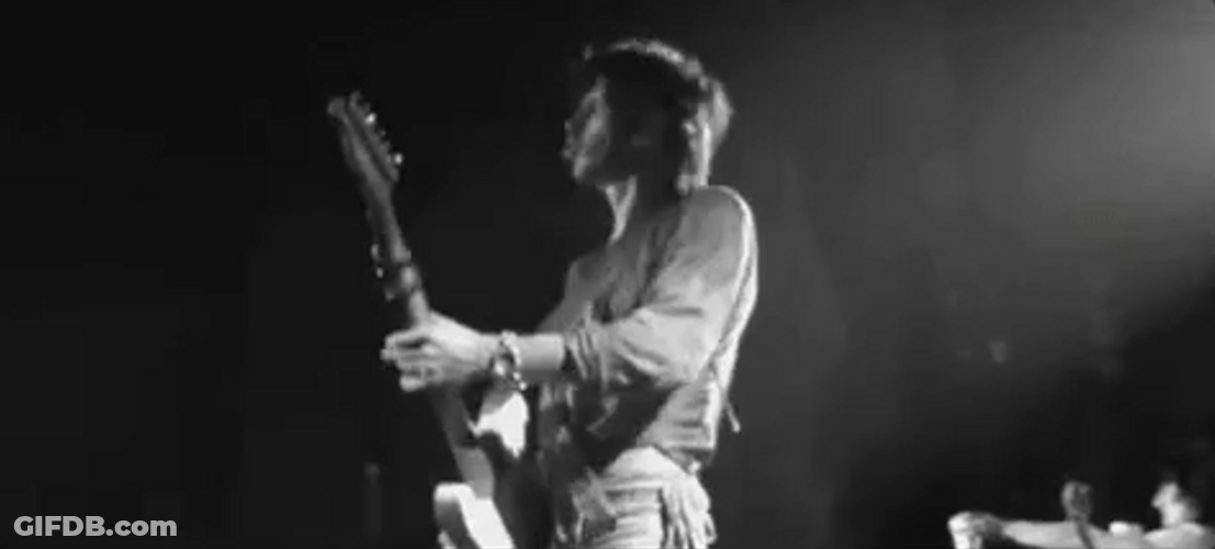 Keith Richards Pumped Up Concert Performance GIF