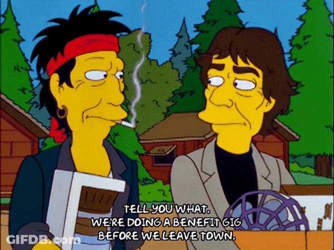 Keith Richards Rolling Stones Parody The Simpsons GIF