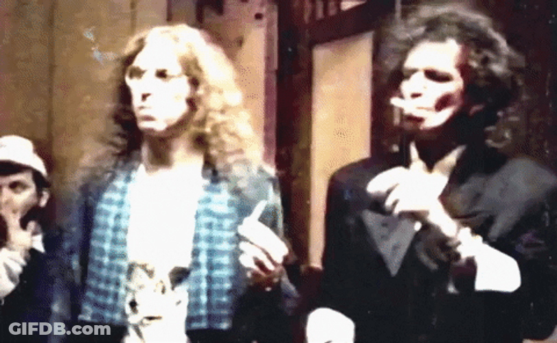 Keith Richards Smoking Concert Scene GIF