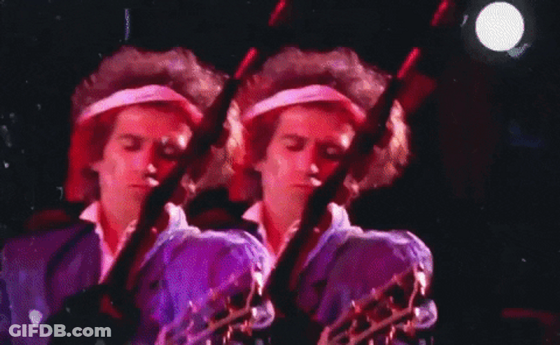 Keith Richards Trippy Concert Performance GIF