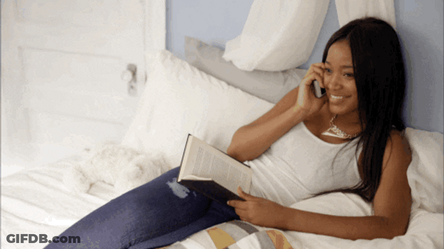 Keke Palmer Phone Chat GIF