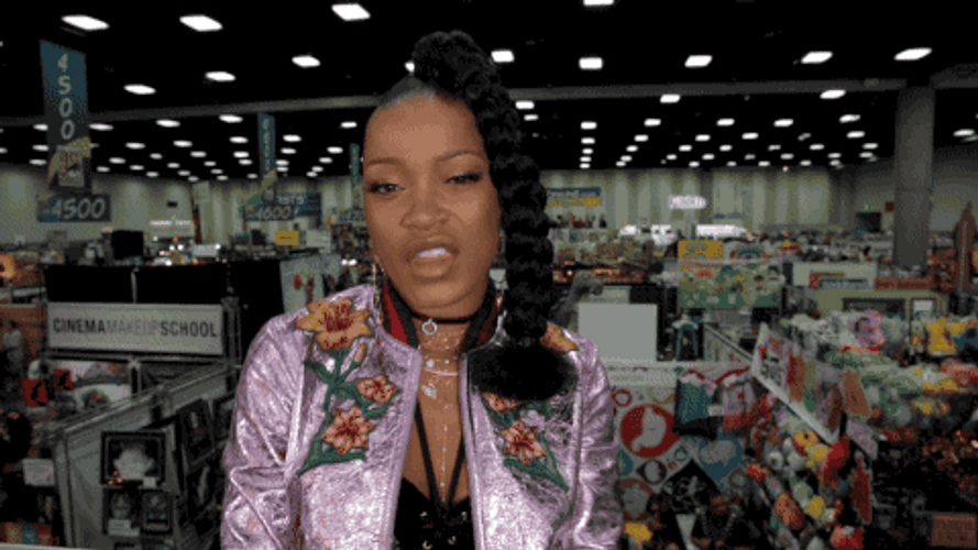 Keke Palmer Showing Nails GIF