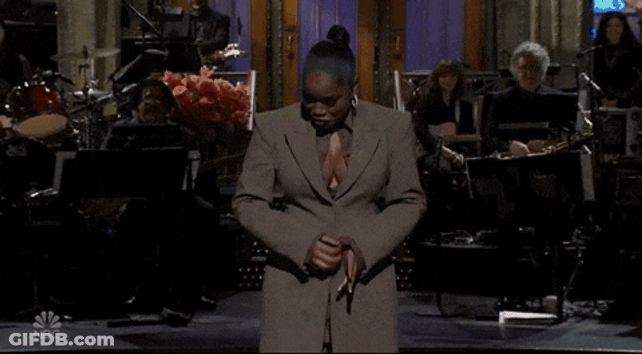 Keke Palmer Shows Pregnant Belly On Stage GIF