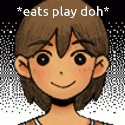 Kel Omori Eats Play Doh GIF