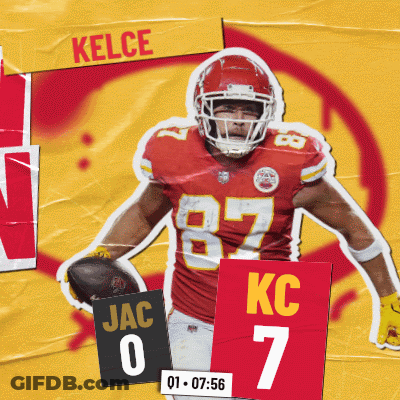 Kelce Holding Football GIF
