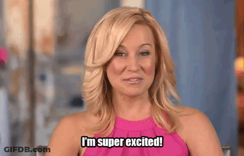 Kellie Says I'm Super Excited Meme GIF
