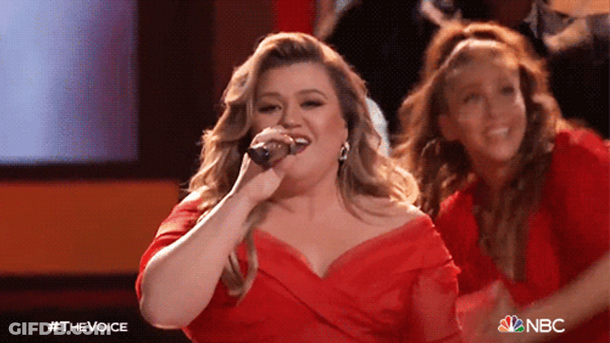 Kelly Clarkson Feeling When Singing GIF