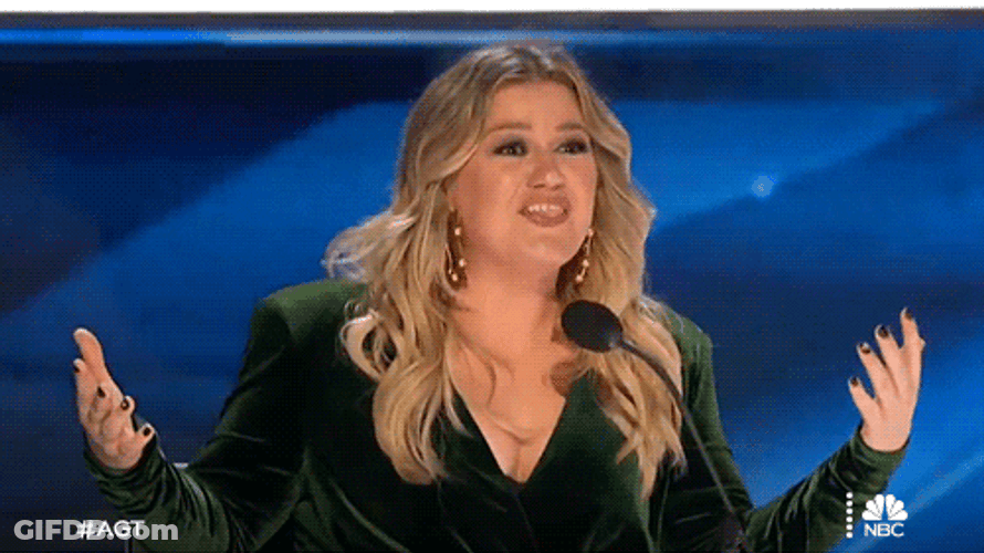 Kelly Clarkson Jaw Drop GIF