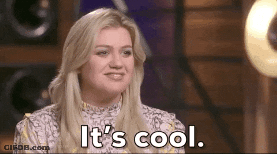Kelly Clarkson Said Its Cool GIF