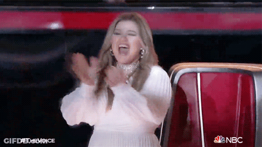 Kelly Clarkson So Happy Clapping GIF