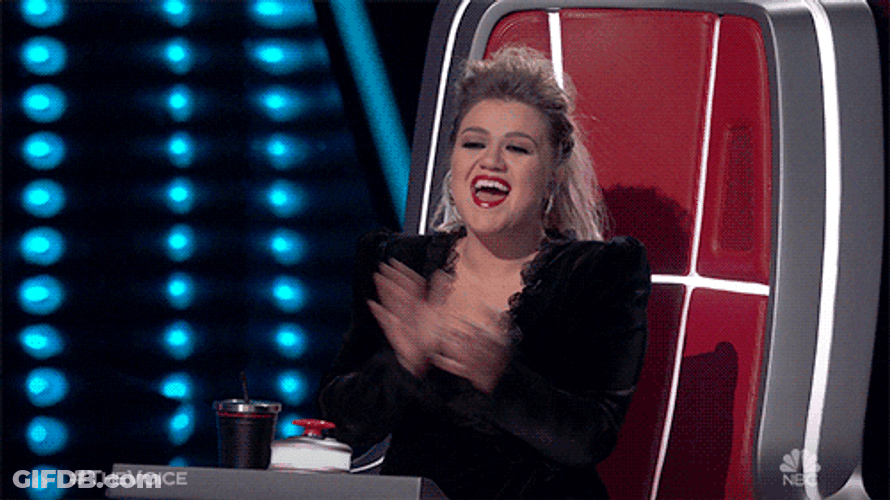 Kelly Clarkson Standing Ovation GIF