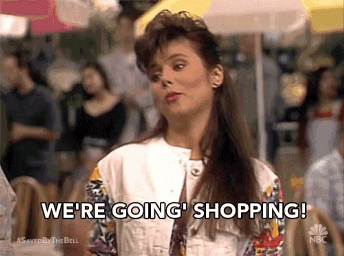 Kelly Kapowski We're Going Shopping GIF