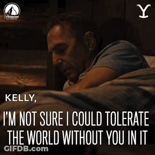 Kelly Saying I Can't Tolerate World Without You GIF
