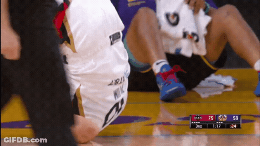Kelsey Plum Getting Up GIF