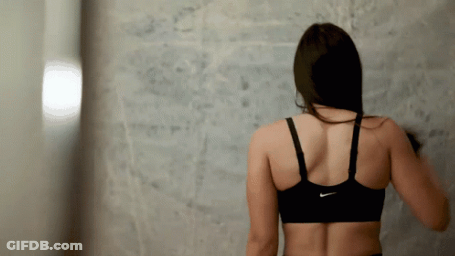 Kelsey Plum Hair Flip GIF