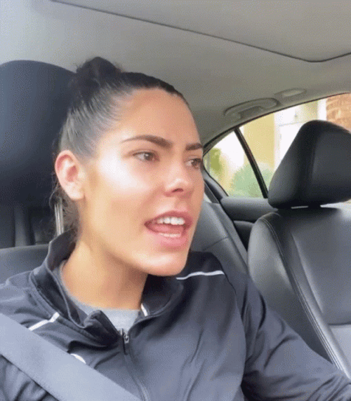 Kelsey Plum Widening Her Mouth GIF