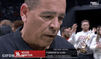 Kelvin Sampson Houston March Madness Head Coach GIF