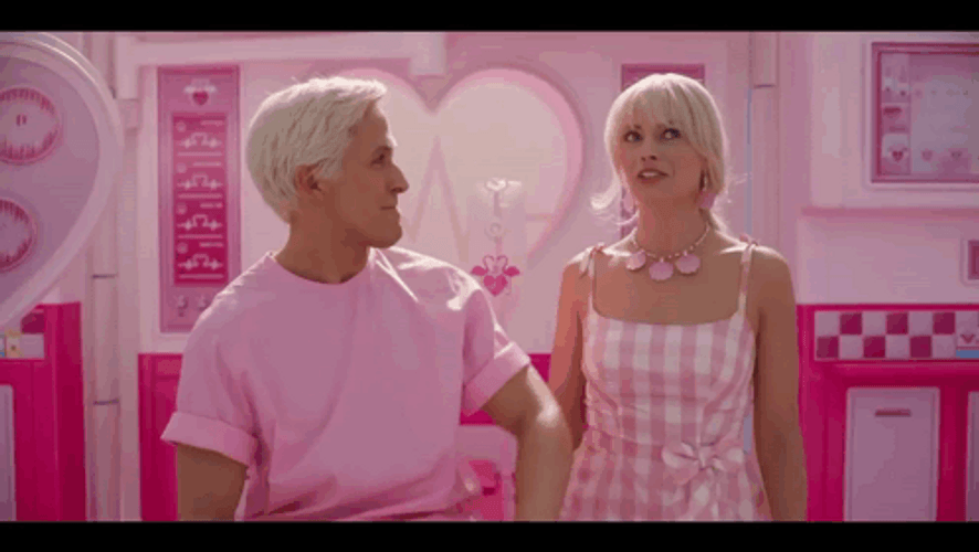 Ken Beach And Barbie Talking GIF