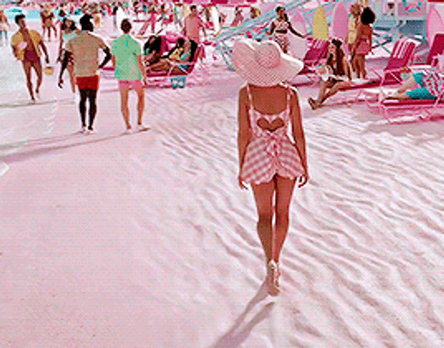 Ken Beach Barbie Walking On Beach GIF