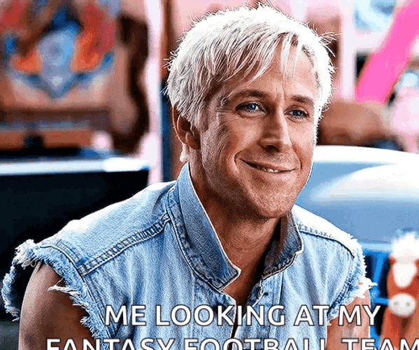 Ken Beach Me Looking At Fantasy Football Team GIF