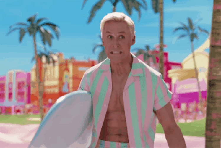Ken Beach Surprised Look Right GIF