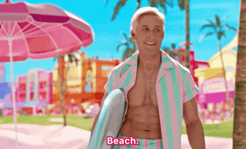 Ken Beach With Surfing Board GIF