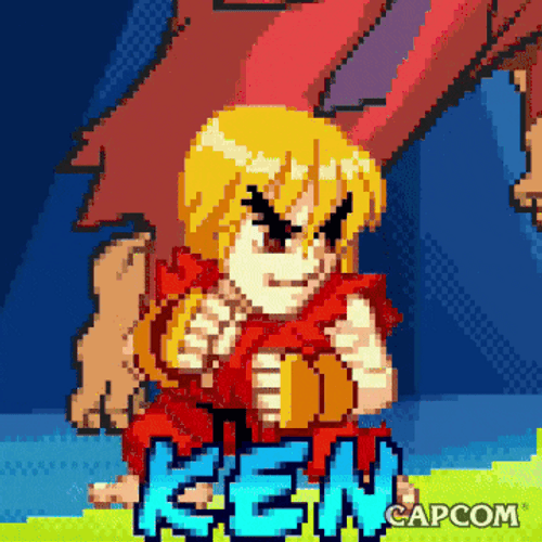 Ken Fighting Stance Street Fighter Video Game360 X 360 GIF