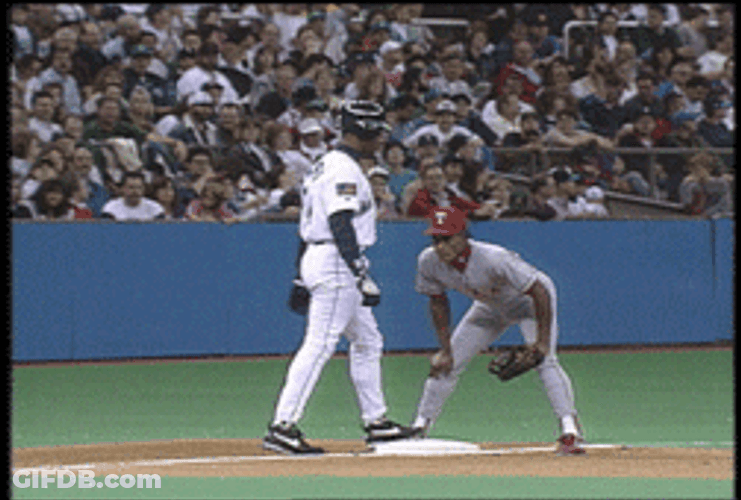 Ken Griffey Jr Hugging GIF