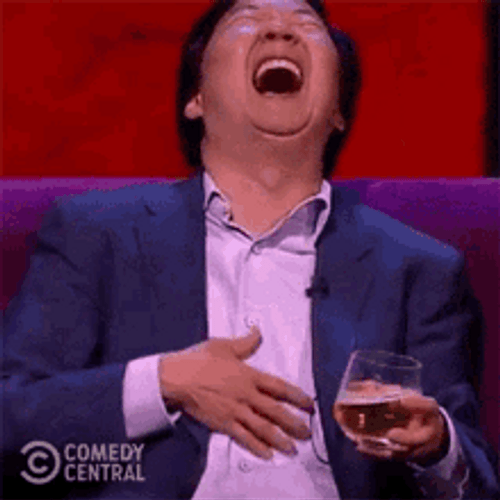 Ken Jeong Laughing Hysterically GIF