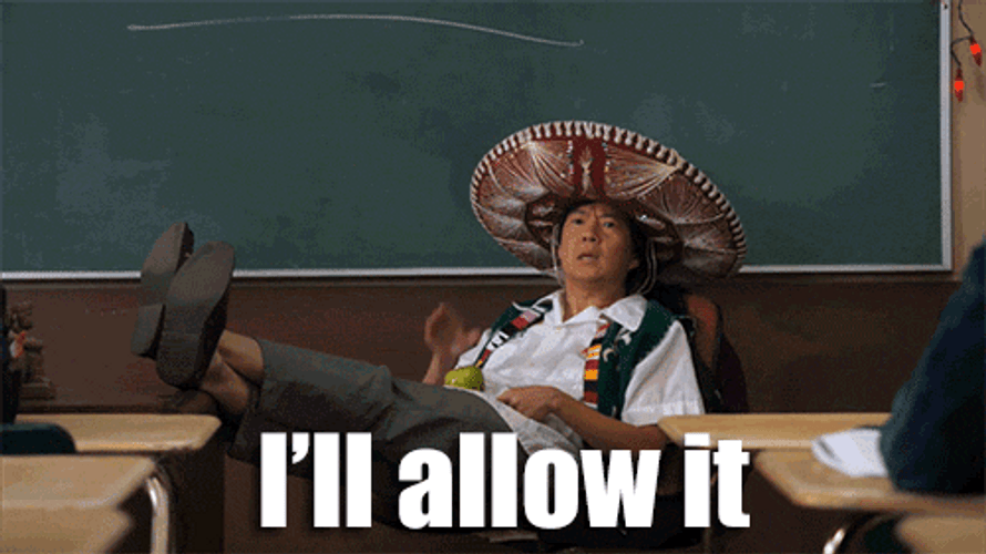 Ken Jeong Wearing Spanish Hat I'll Allow It GIF