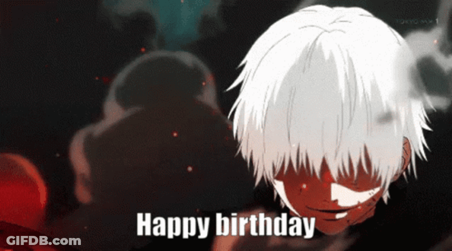 Ken Kaneki Anime Happy Birthday GIF