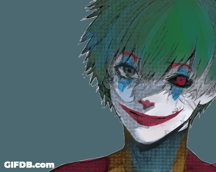 Ken Kaneki As Joker GIF