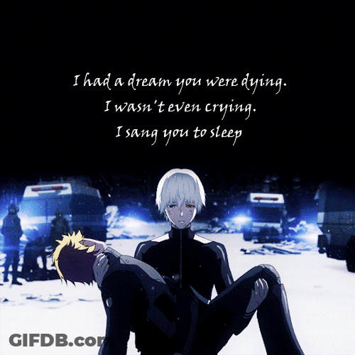 Ken Kaneki Carrying A Body GIF