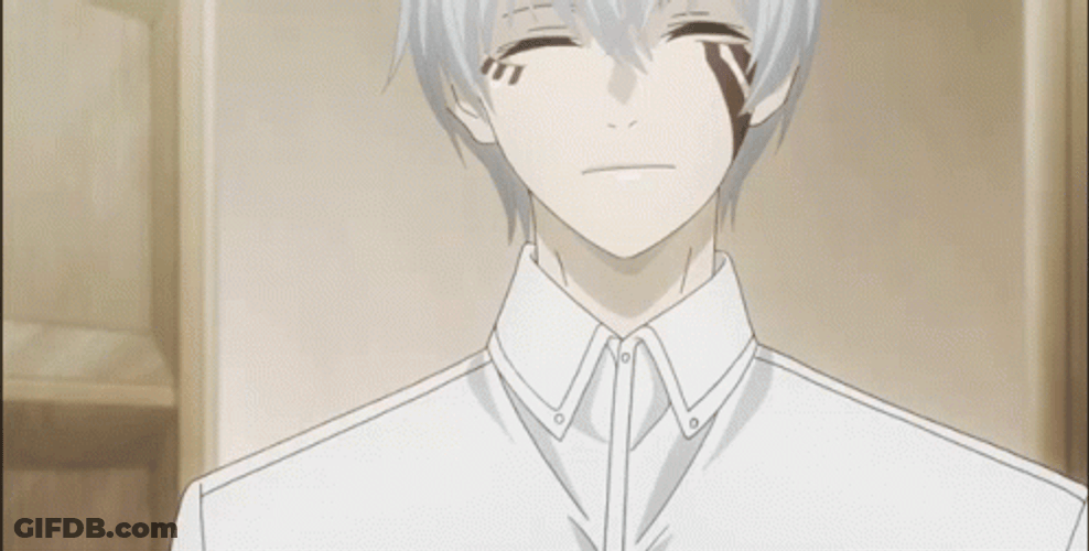 Ken Kaneki Smile Happy Ending GIF