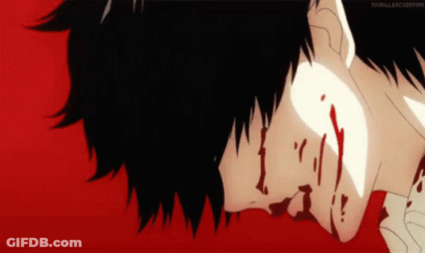 Ken Kaneki White To Black Transformation GIF
