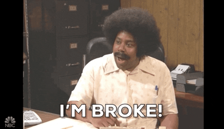 Kenan Thompson I'm Broke No Money GIF