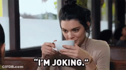 Kendall Jenner Joking GIF