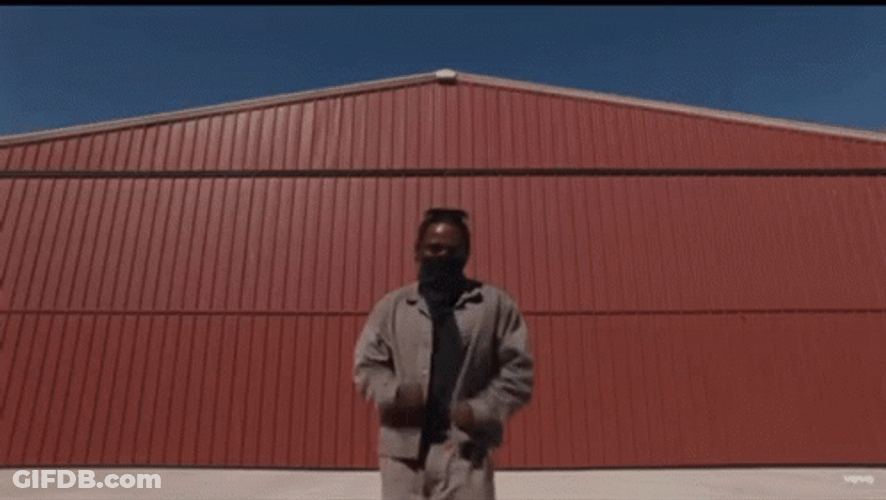 Kendrick Lamar Dancing With Facemask On GIF