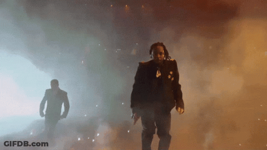Kendrick Lamar Performing On Stage GIF