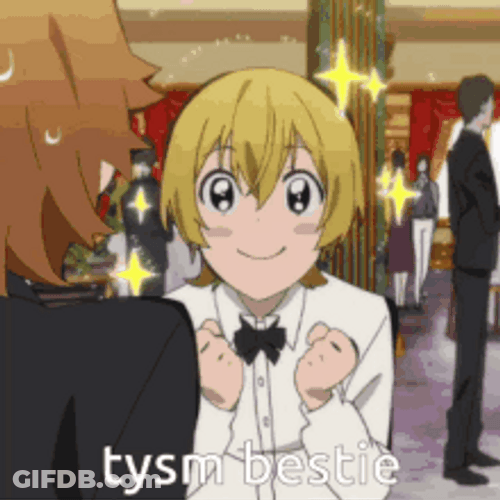 Kenji Miyazawa Thank You Anime Sparkle Eyes GIF