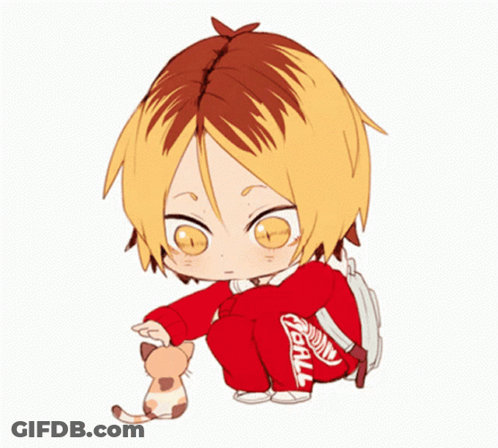 Kenma Cat Chibi Sticker GIF