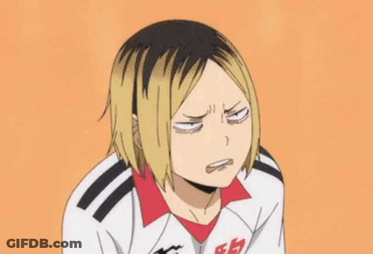 Kenma Mad Reaction Haikyuu GIF